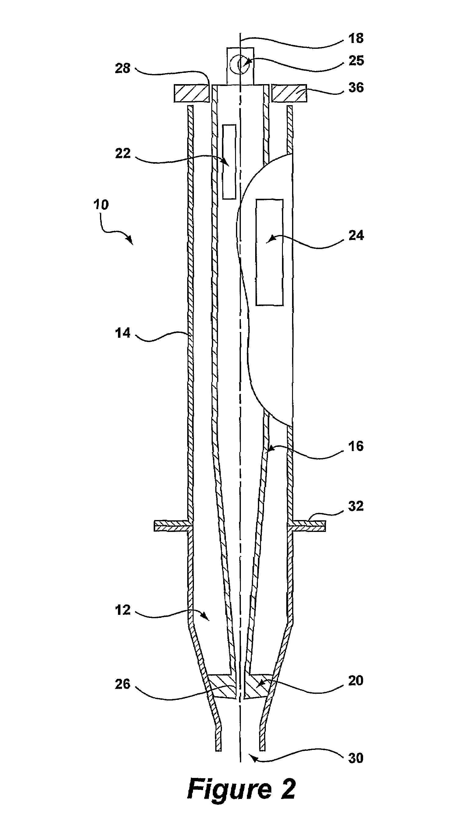 Cyclone assembly and method for increasing or decreasing flow capacity of a cyclone separator in use
