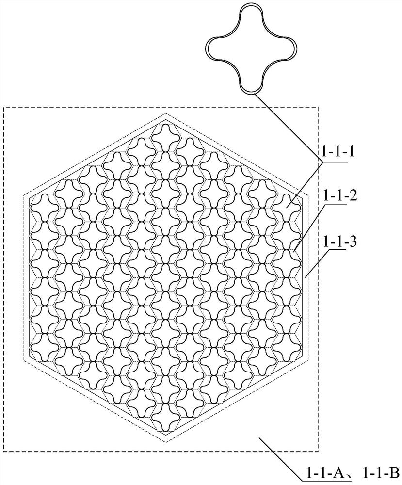 Spiral cross-shaped metal fuel element reactor core