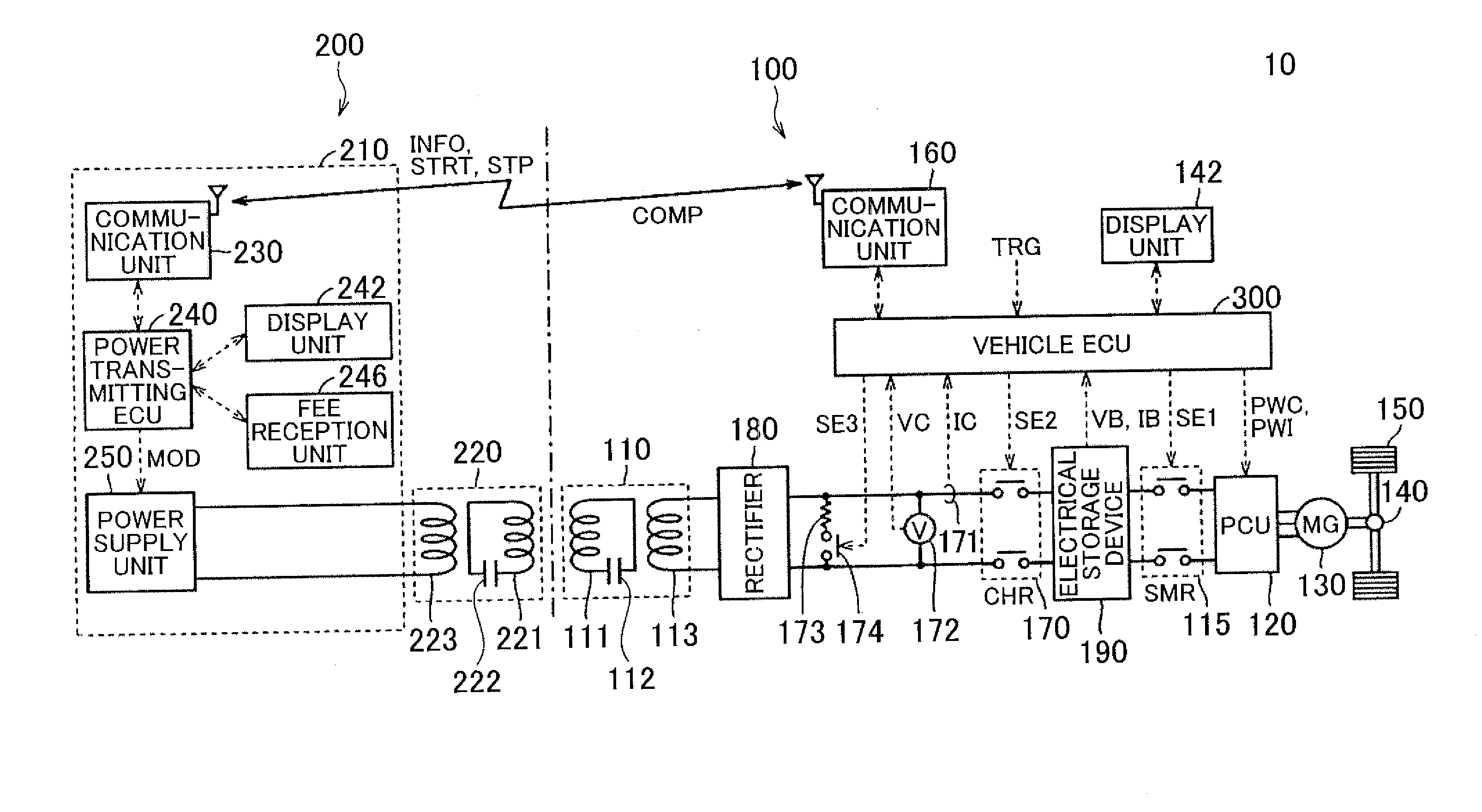 Contactless power transmitting device, contactless power receiving device, and contactless power transfer system