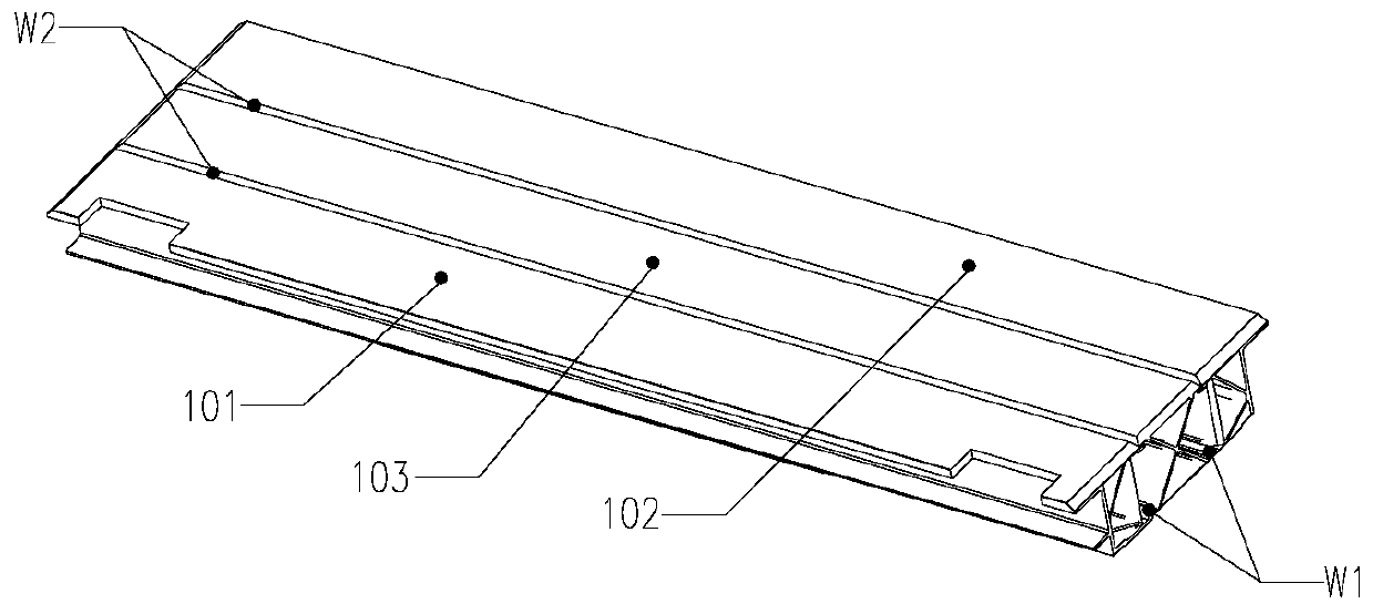 Railway vehicle sleeper beam, underframe and underframe welding method