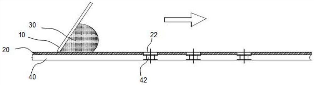 Scraper device, solder paste printing equipment and manufacturing method of printed circuit board assembly