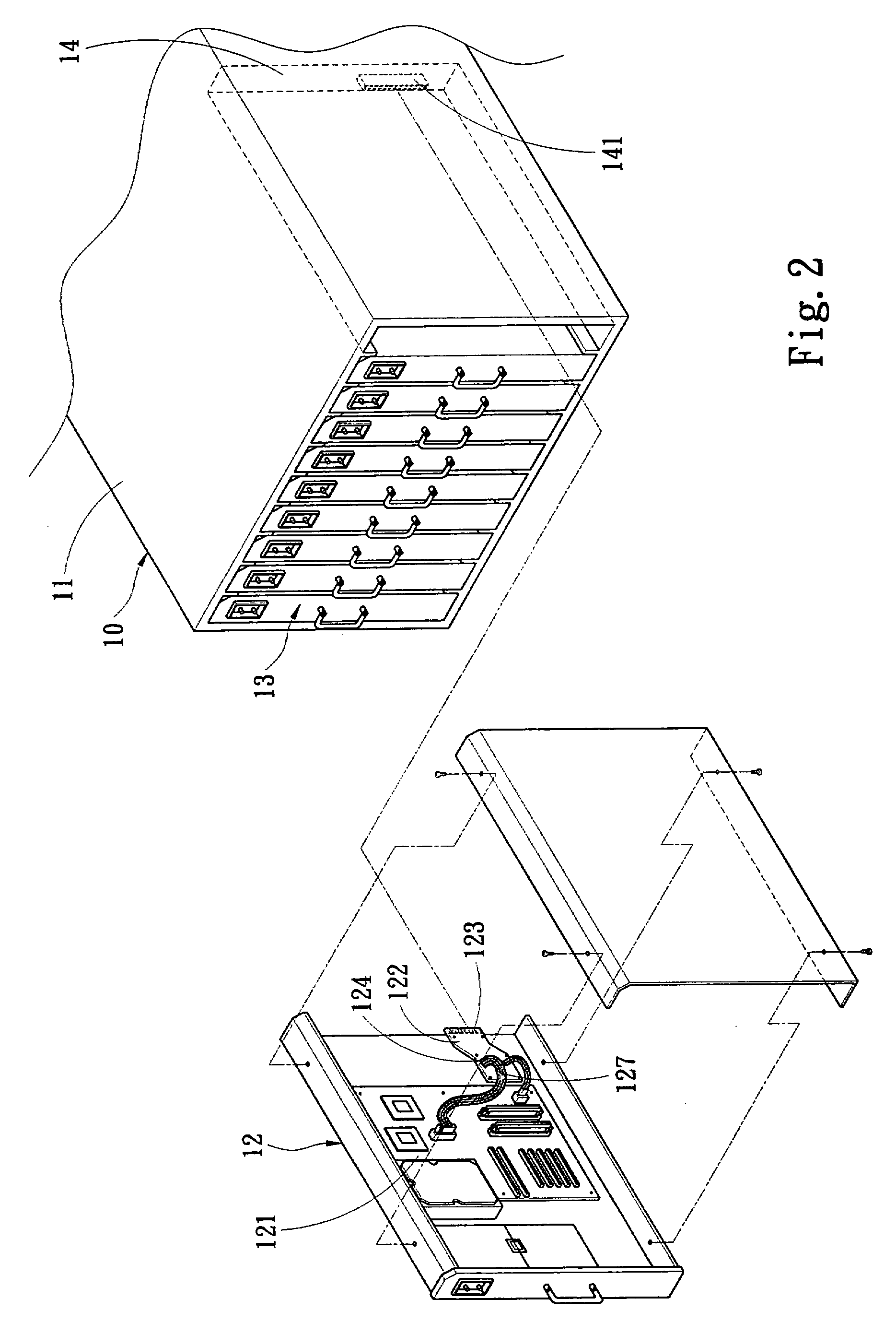 Blade server equipped with hot plug function