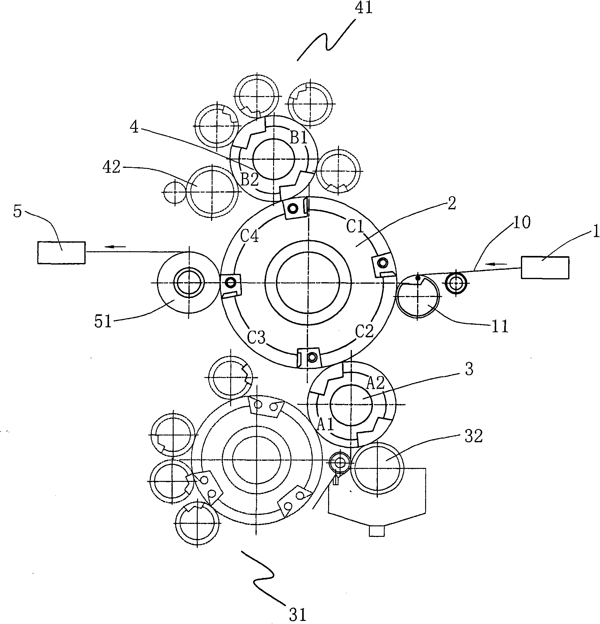 Method and device for double-sided opposite printing for engraved intaglio plate