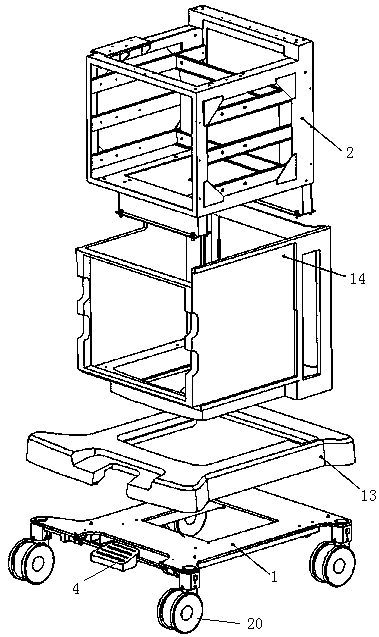 Anesthesia machine skeleton