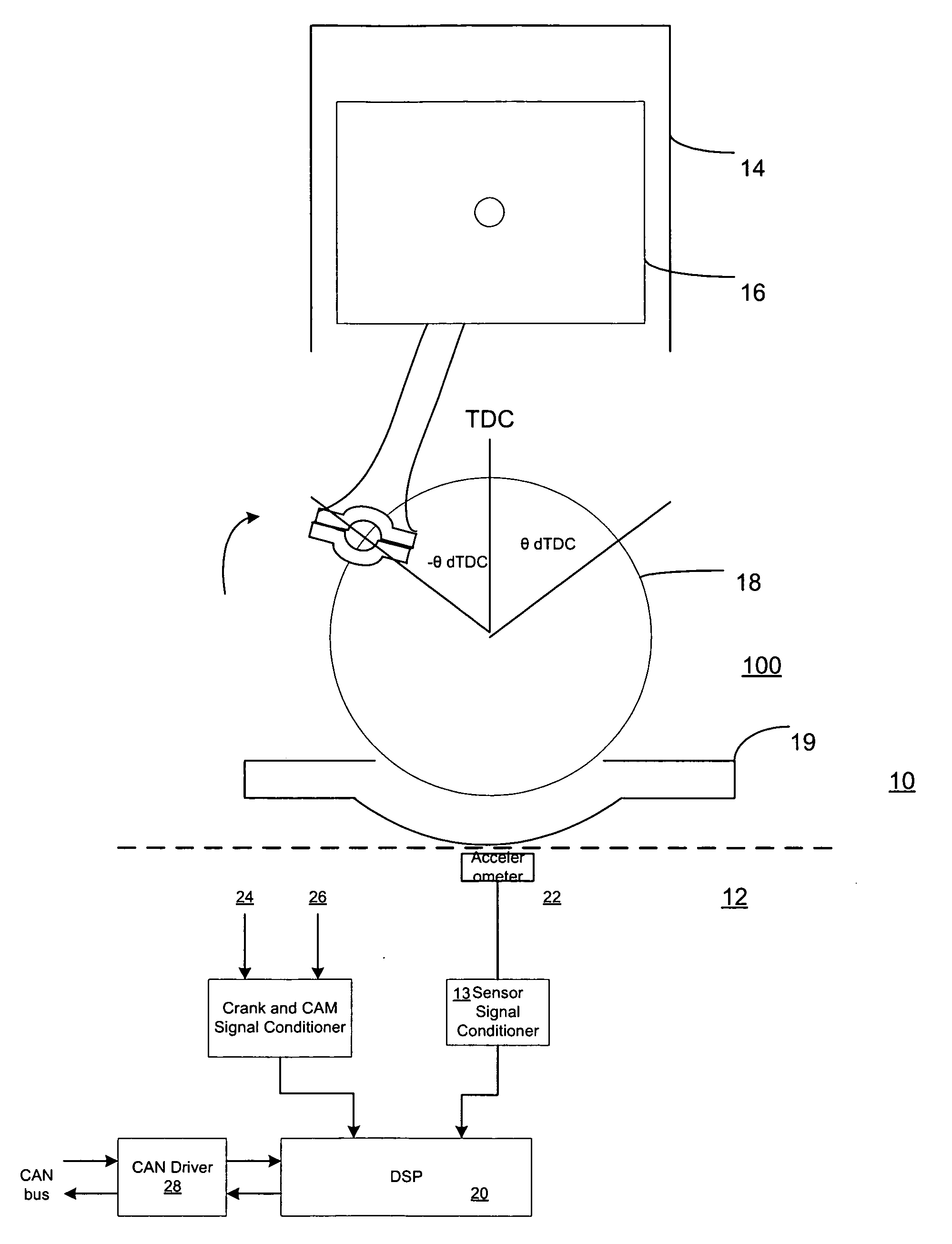 System and method for processing an accelerometer signal to assist in combustion quality control in an internal combustion engine