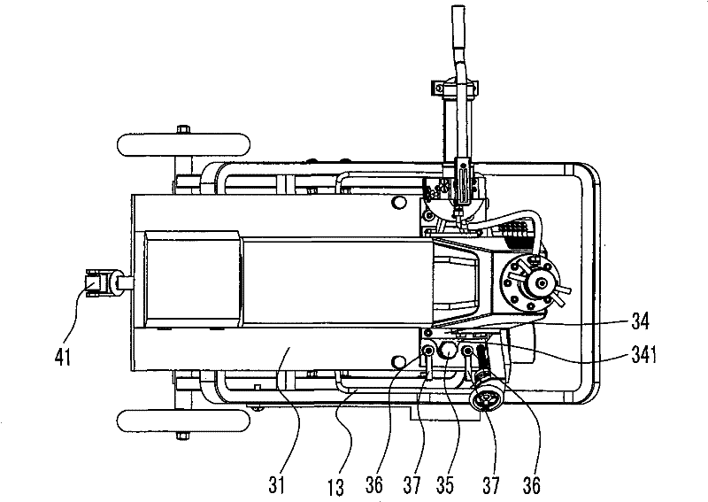 Rotary folding type hydraulic channeling machine