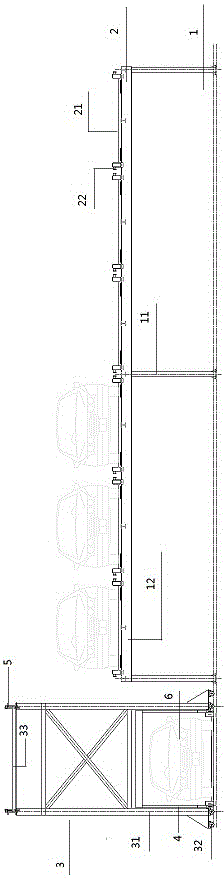 Stereoscopic parking equipment capable of achieving vehicle lifting through automatic grabbing device