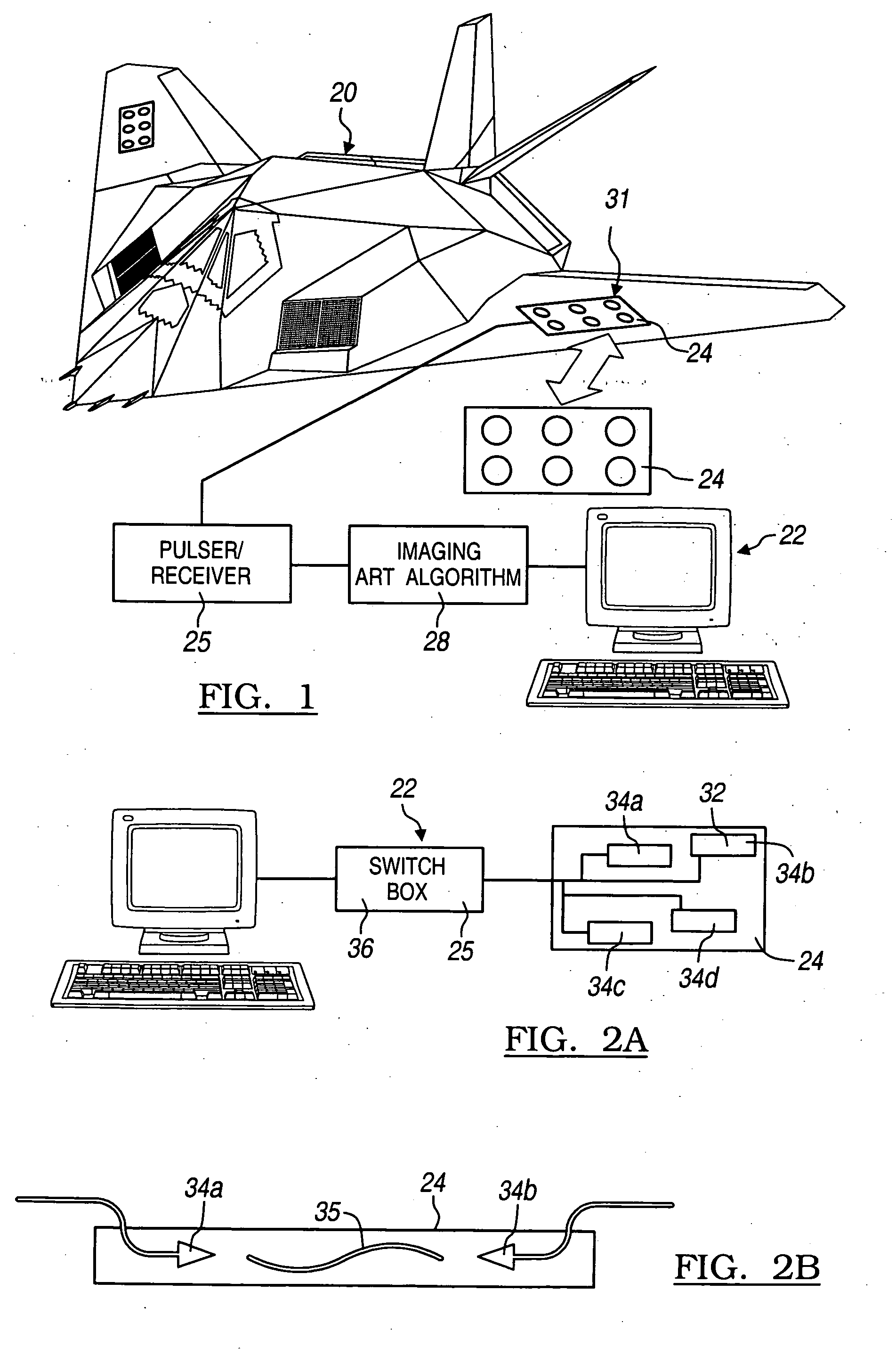 Manufacturing process or in service defects acoustic imaging using sensor array