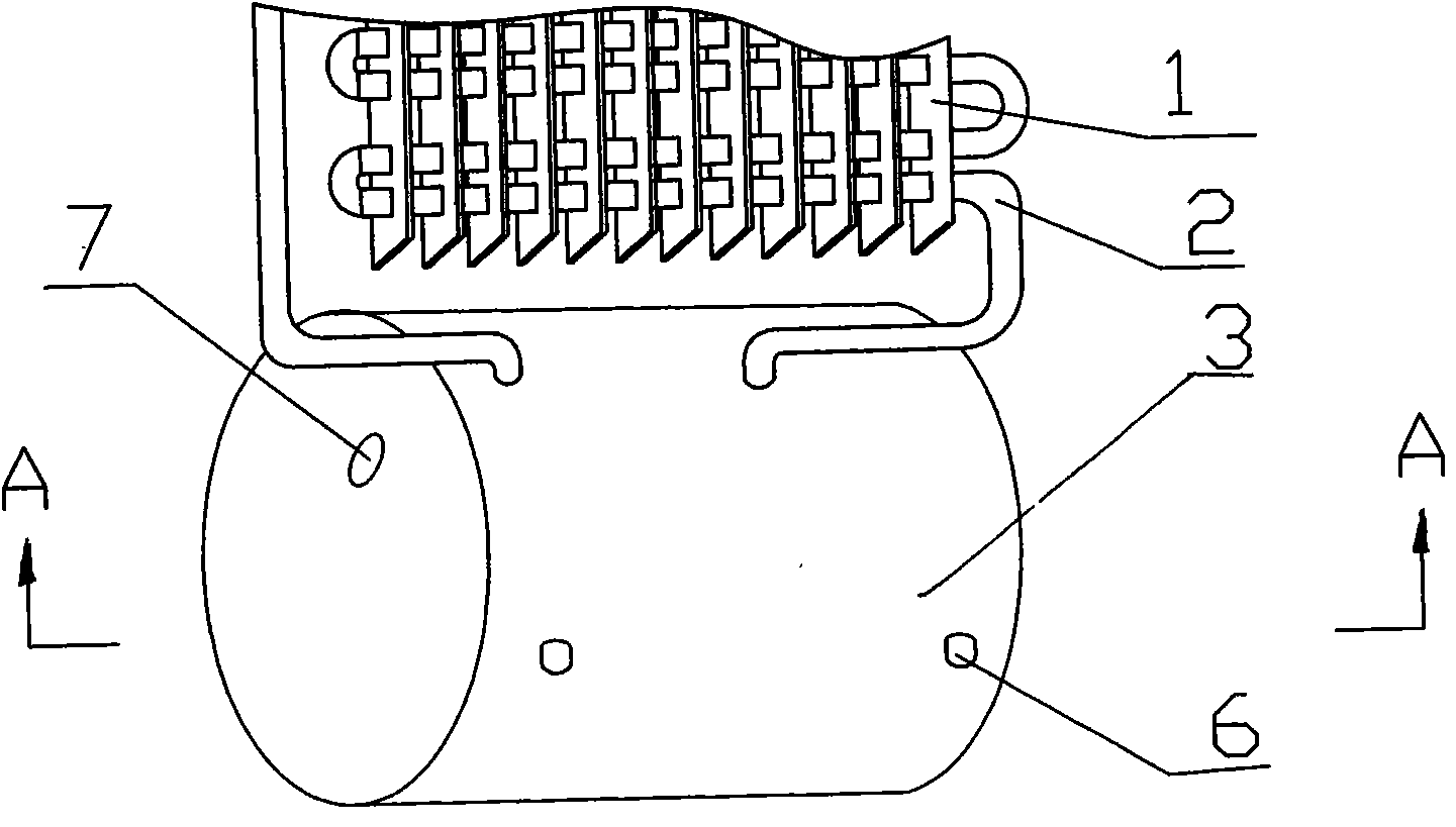 Radiator with water circulating device of heat transfer seat