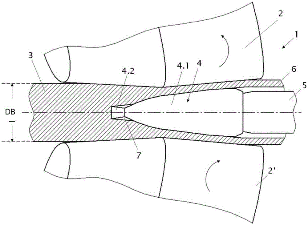 Piercing mandrel having an improved service life for producing seamless tubes