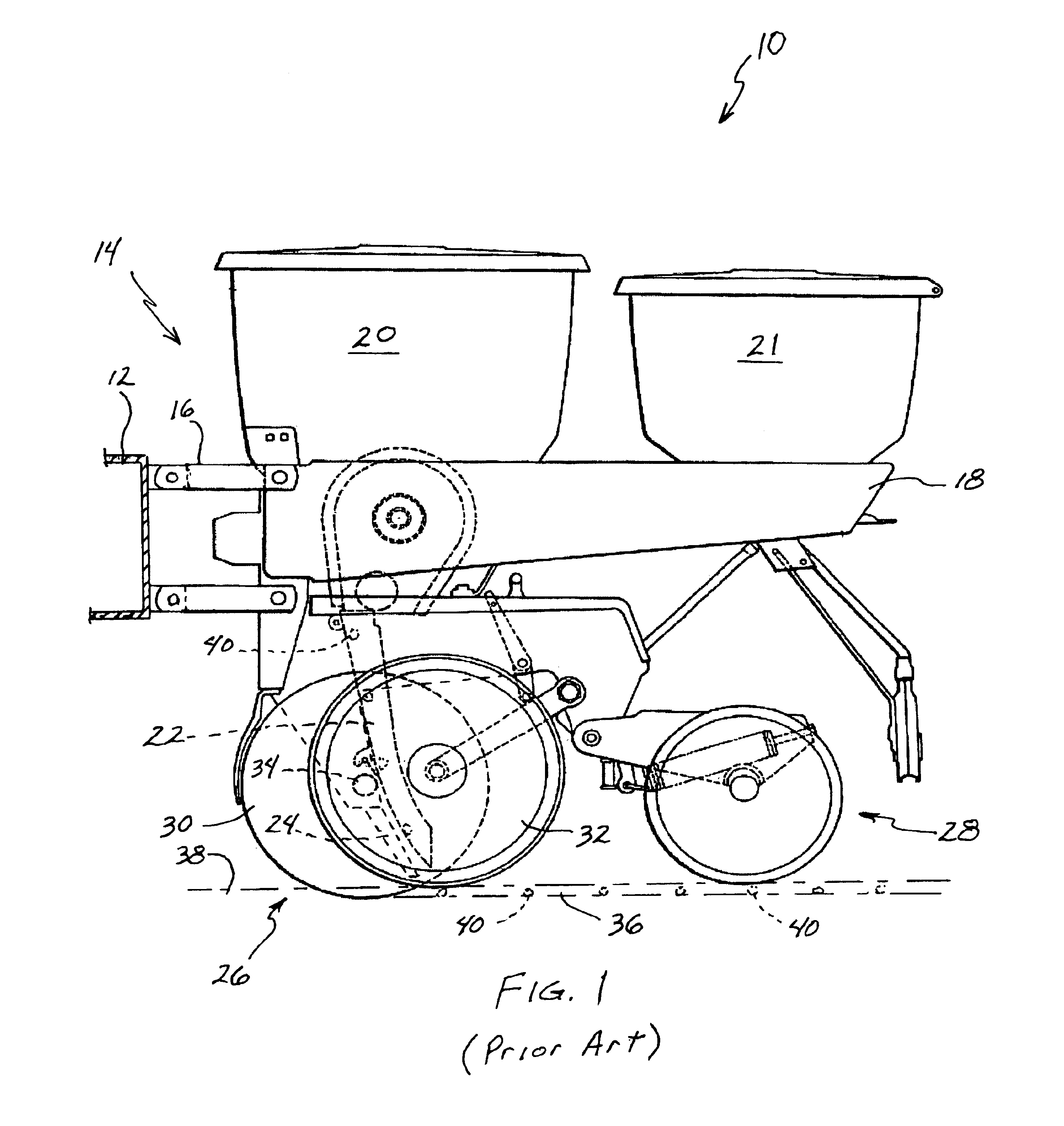 Planter bracket assembly for supporting appurtenances in substantial alignment with the seed tube