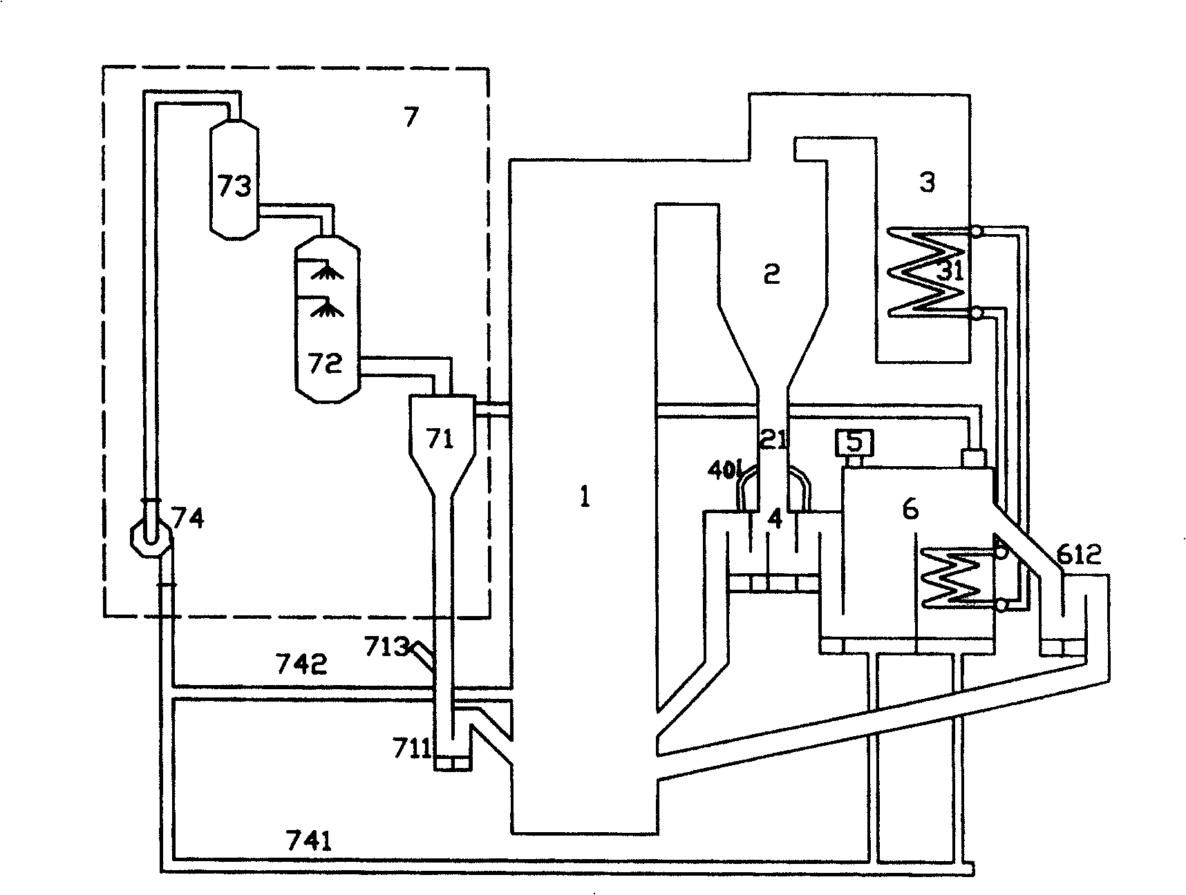 Wet mud burning treatment apparatus with compound dryer