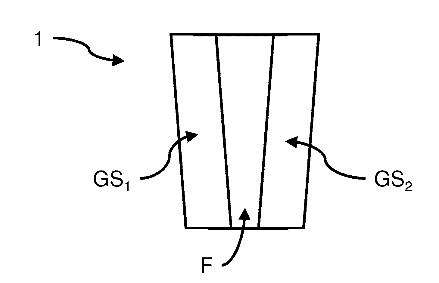 Thermoplastic film for a laminated-glass pane having a non-linear continuous wedge insert in the vertical and horizontal direction in some sections