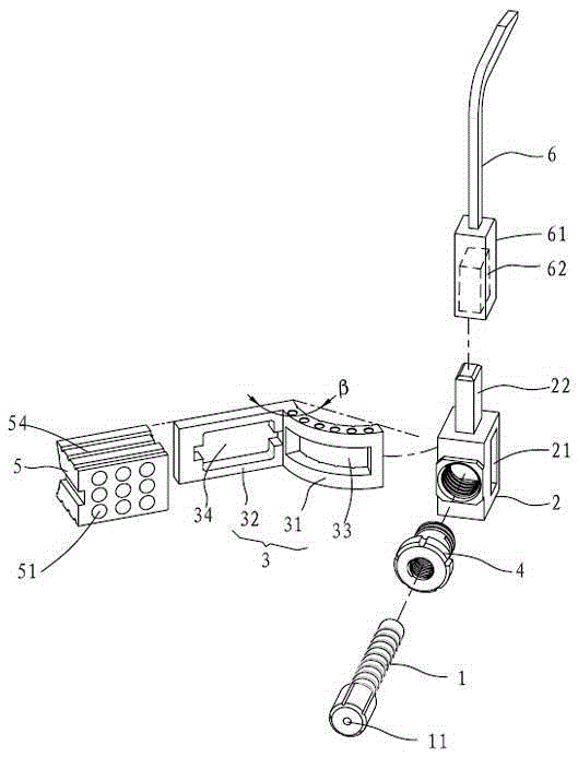 Rotary external guiding and internal fixing configuration configuring device for femoral head and neck