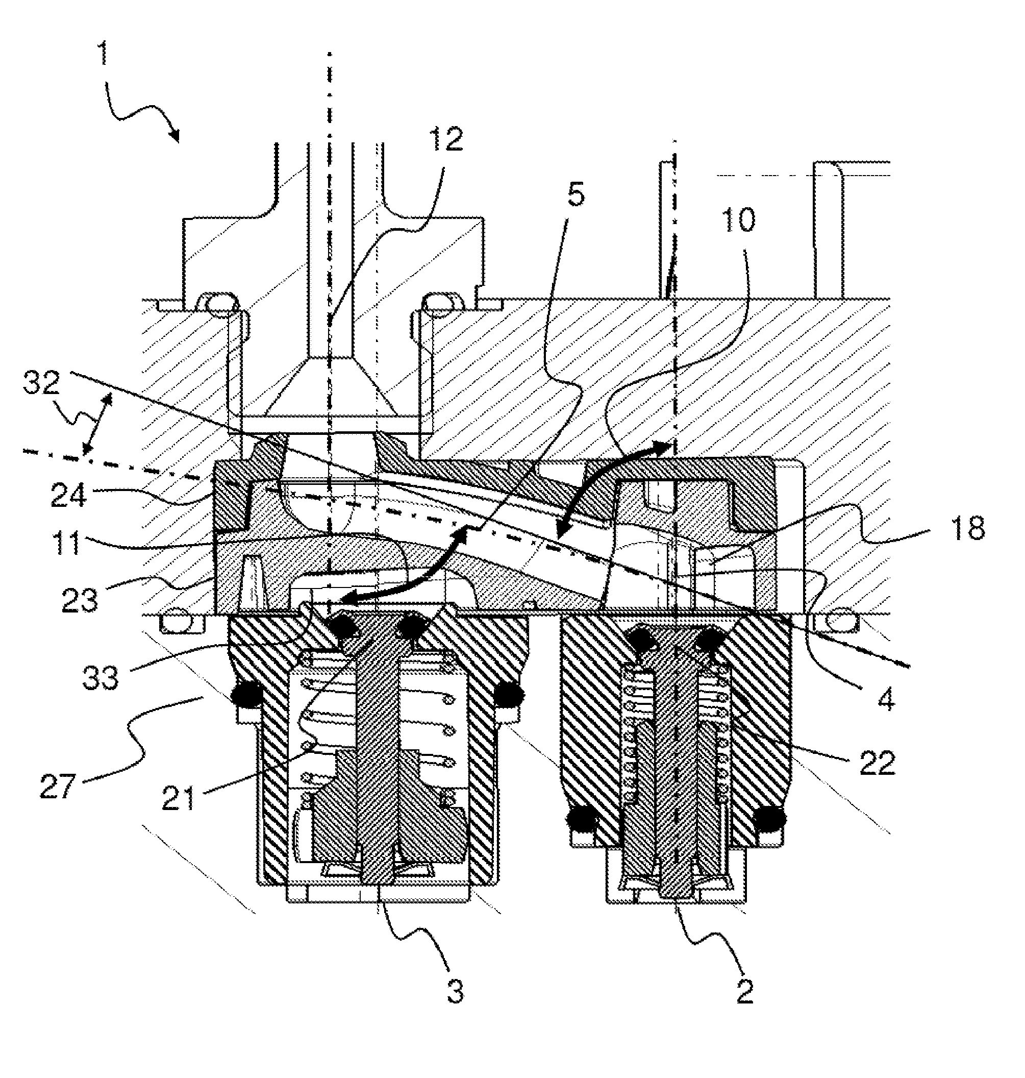 Method and device for mixing compressed air and reducing agent and motor vehicle having the device