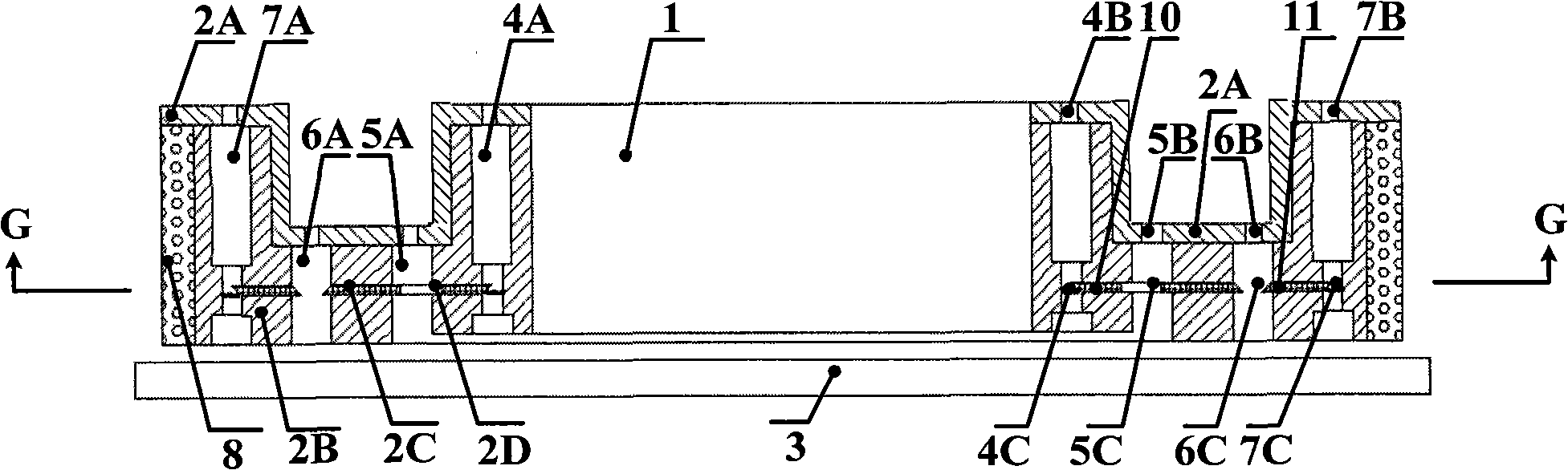 Immersion flow field stabilizing device used for photo-etching machine