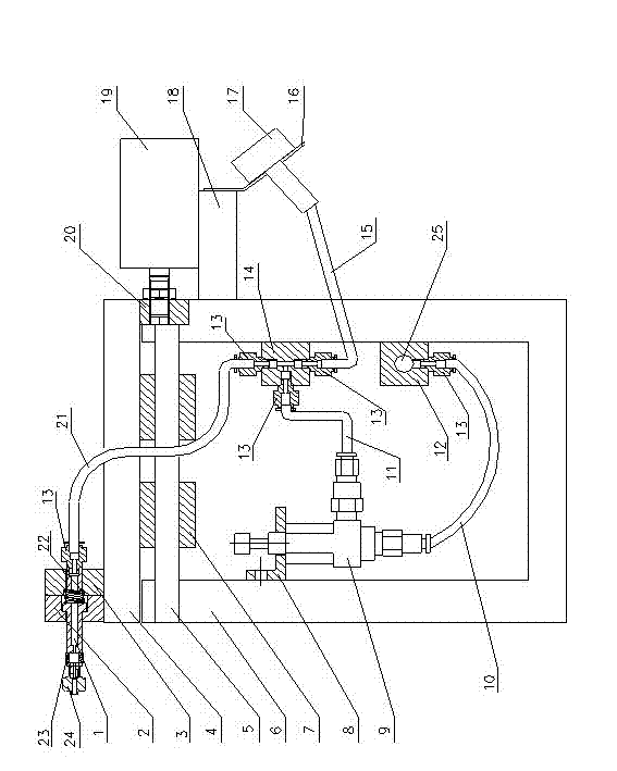 Device for detecting air leakage between needle seat and infusion tube of infusion set