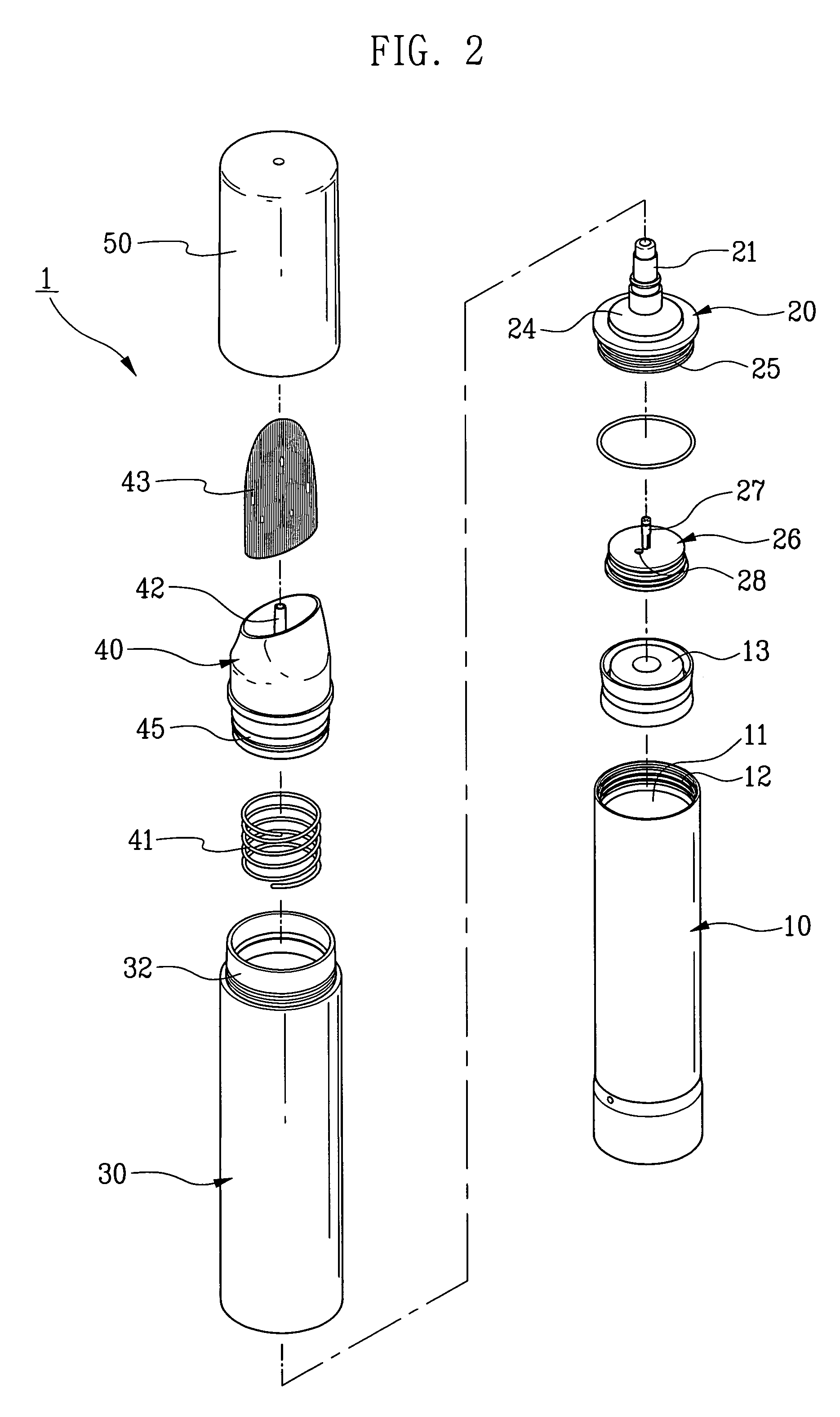 Cosmetics discharge structure of cosmetics case