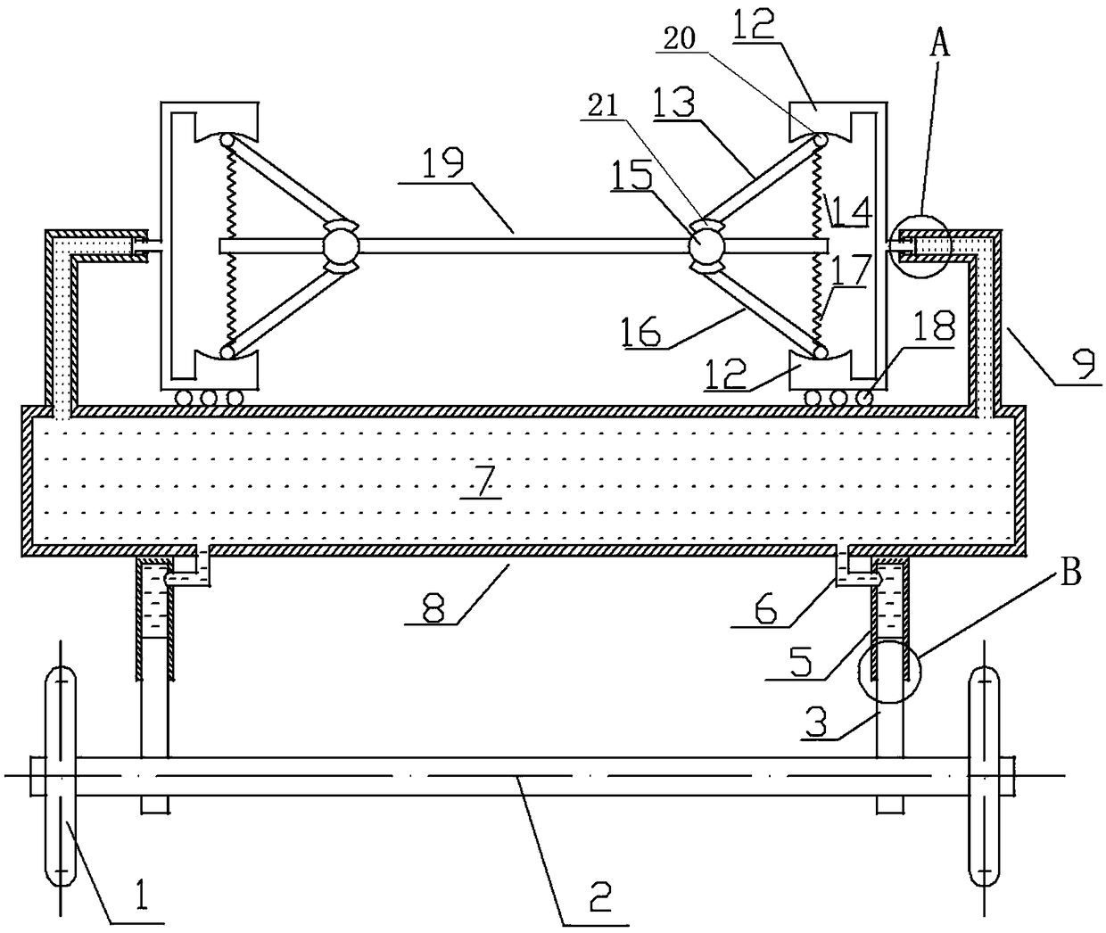 Mobile anti-rolling platform