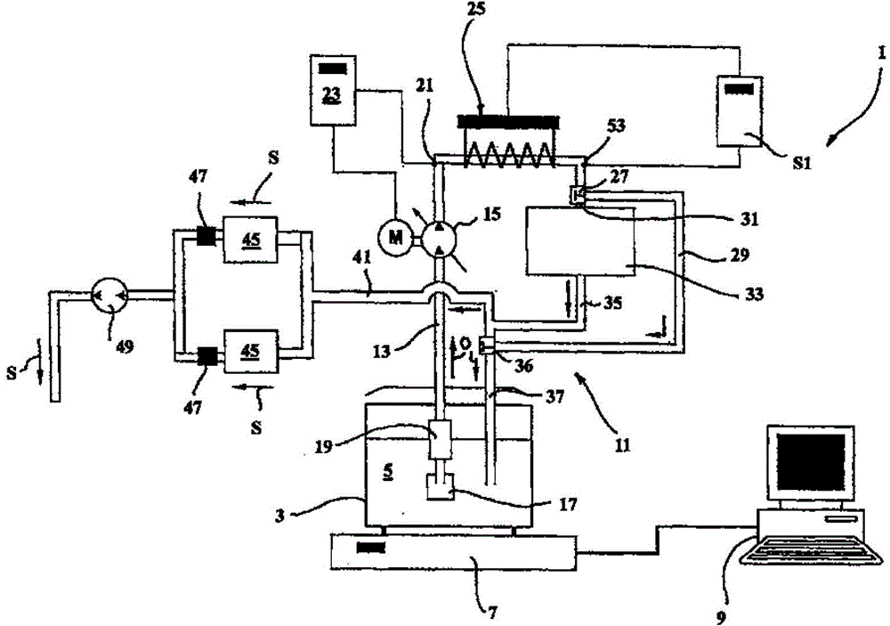 Measuring device for measuring oil consumption of oil lubricating equipment