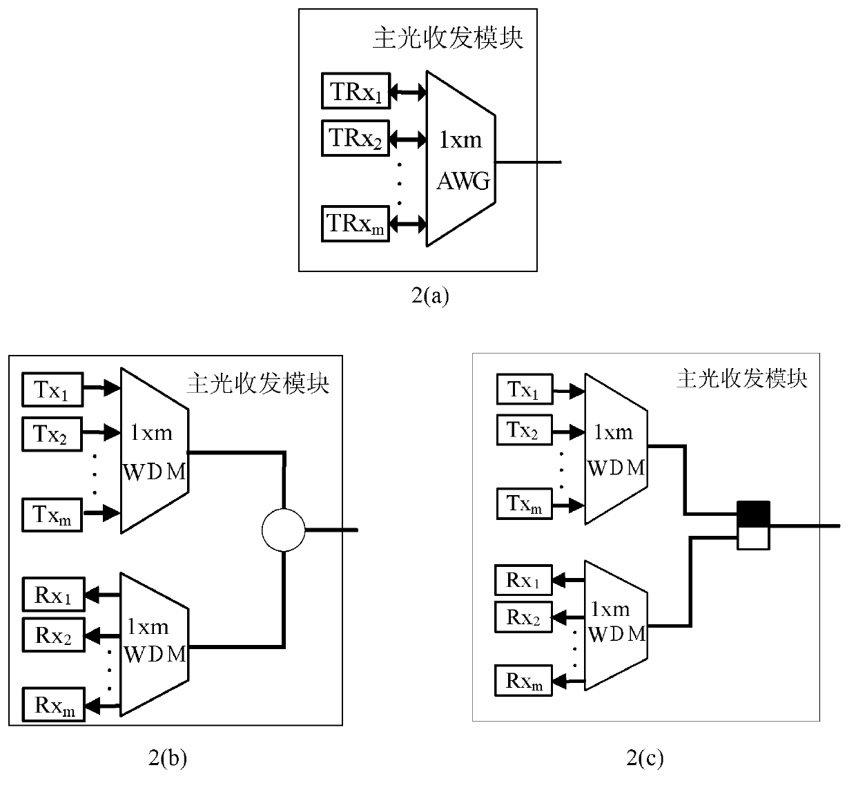 Wavelength division multiplexing passive optical network optical line terminal having shared protection function