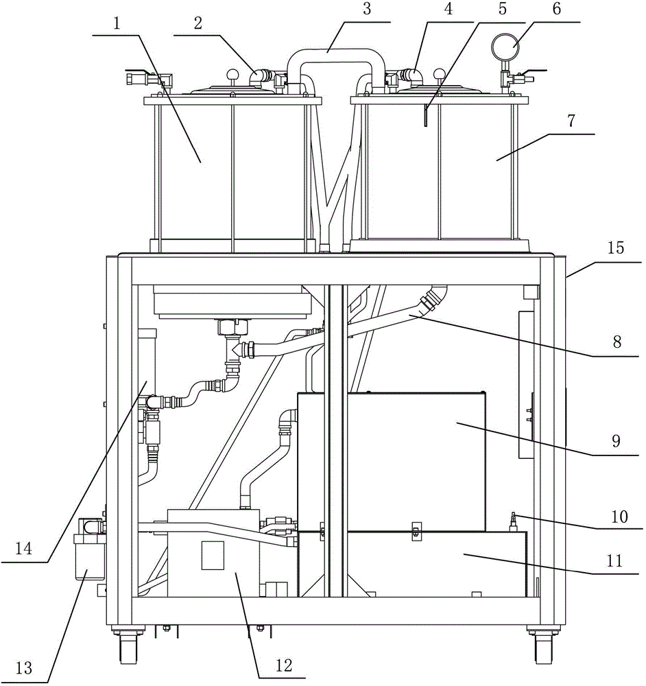 Liquid vacuum concentration device and method