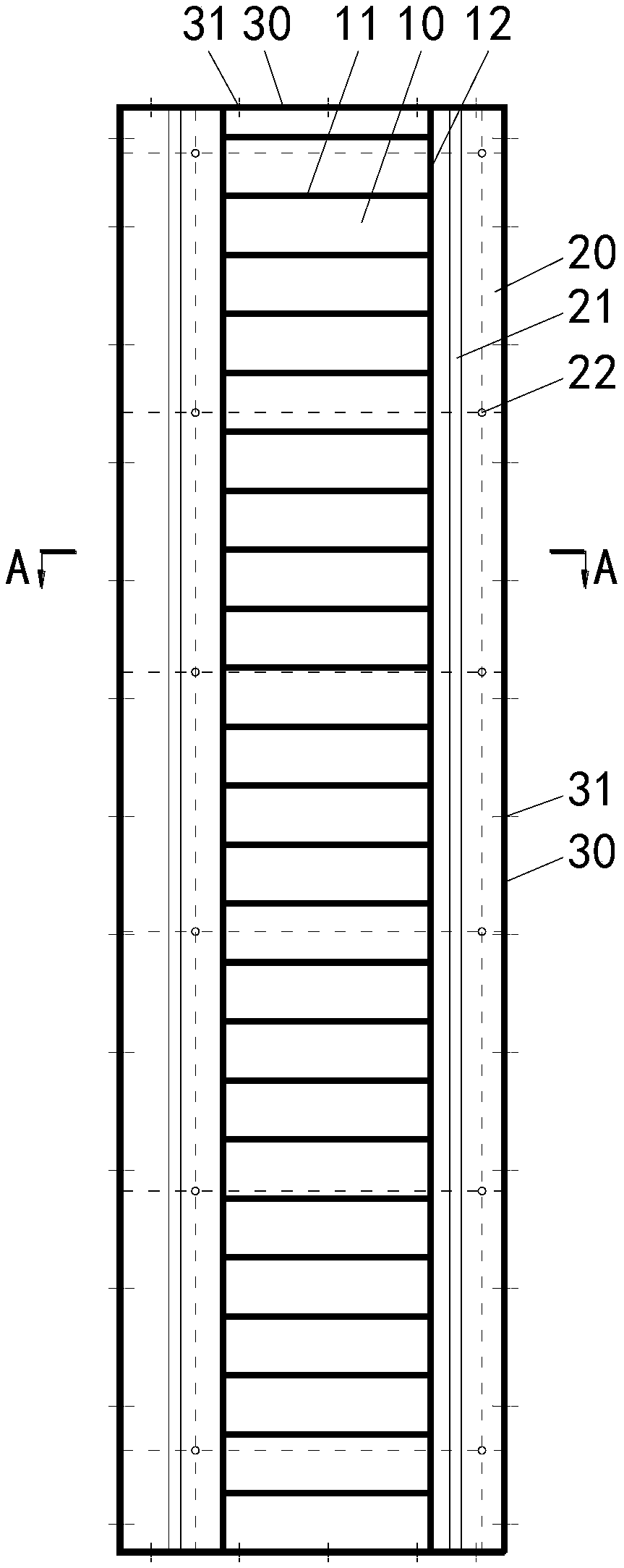 Overall-type formwork of wall columns and construction method of overall-type formwork