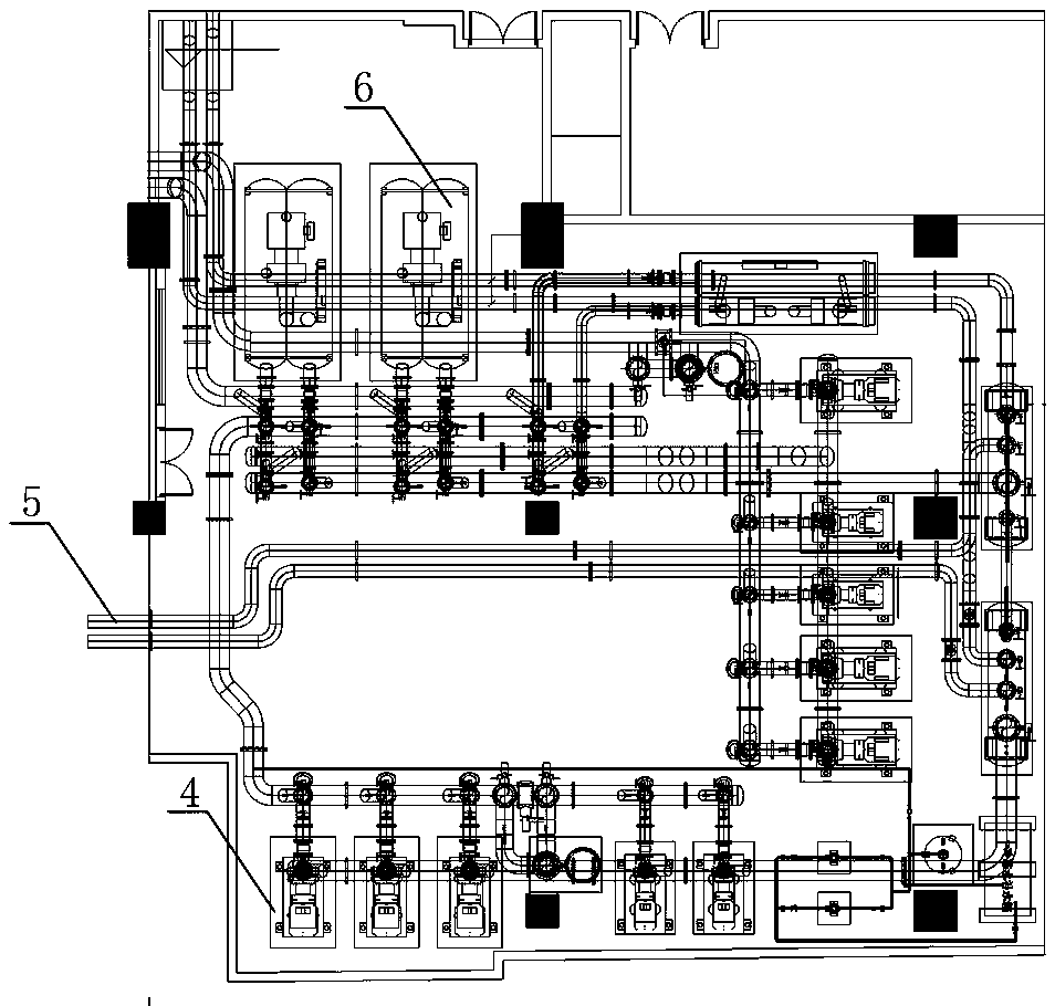 Refrigerating machine room assembly type construction method based on a BIM technology