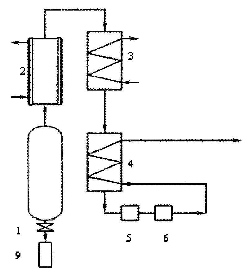 High-pressure powdered coal gasifier with back-heating system