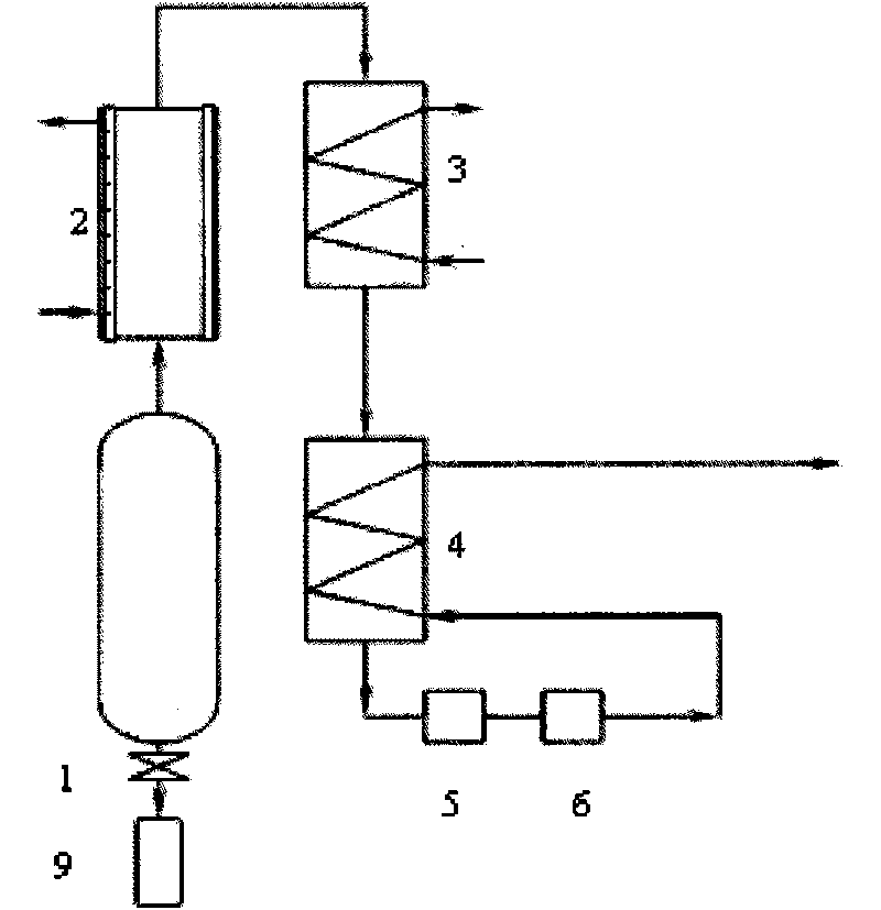 High-pressure powdered coal gasifier with back-heating system