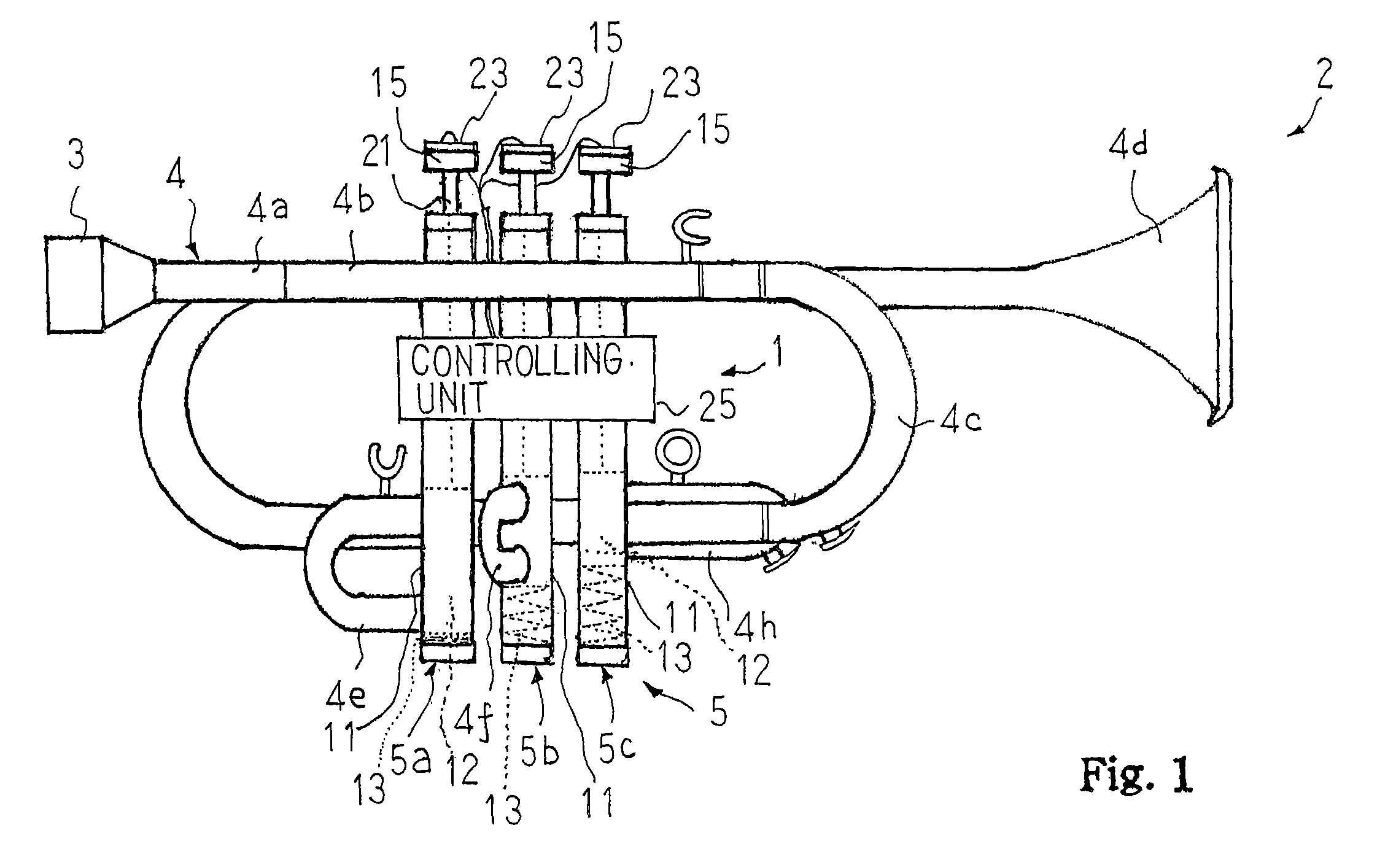 Wind musical instrument with pitch changing mechanism and supporting system for pitch change