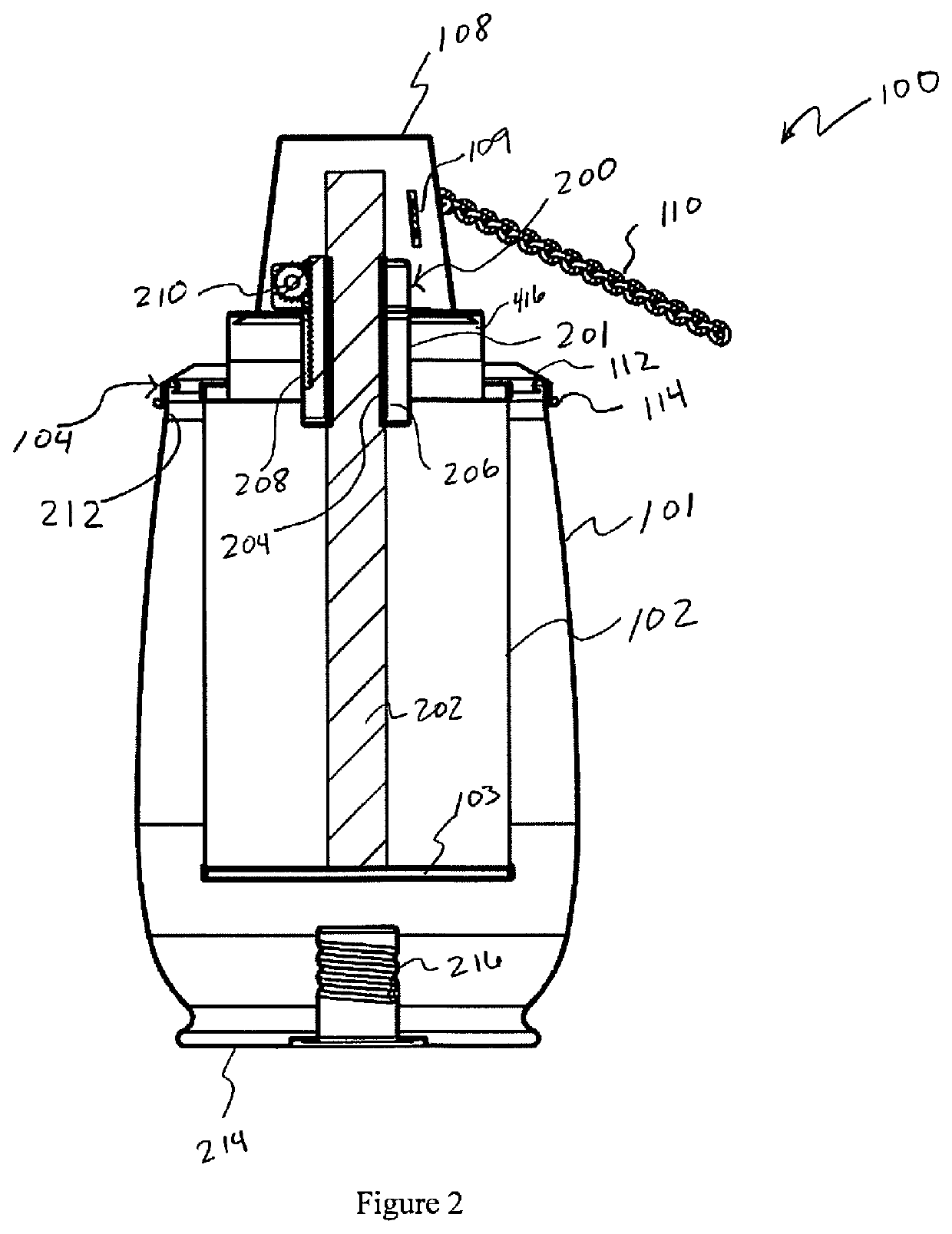 Torch with adjustable burn rate