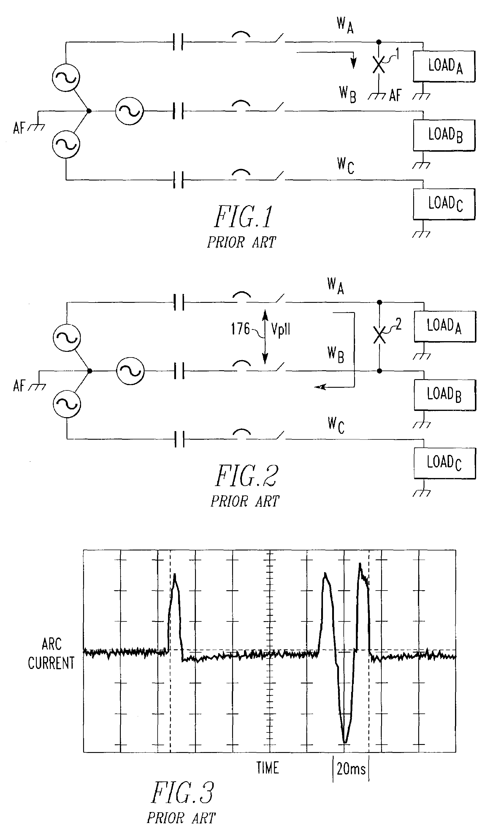 Arc fault detector and method for locating an arc fault