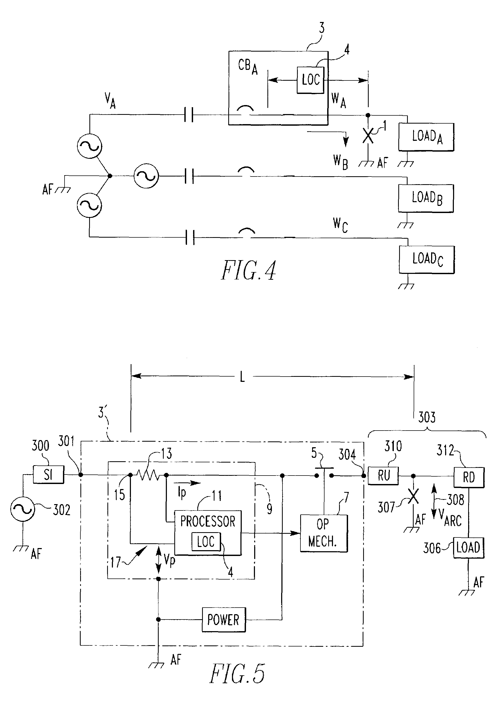 Arc fault detector and method for locating an arc fault