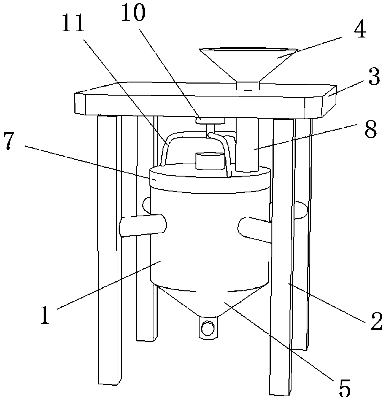 Precipitation apparatus for camellia oleosa seed oil production process