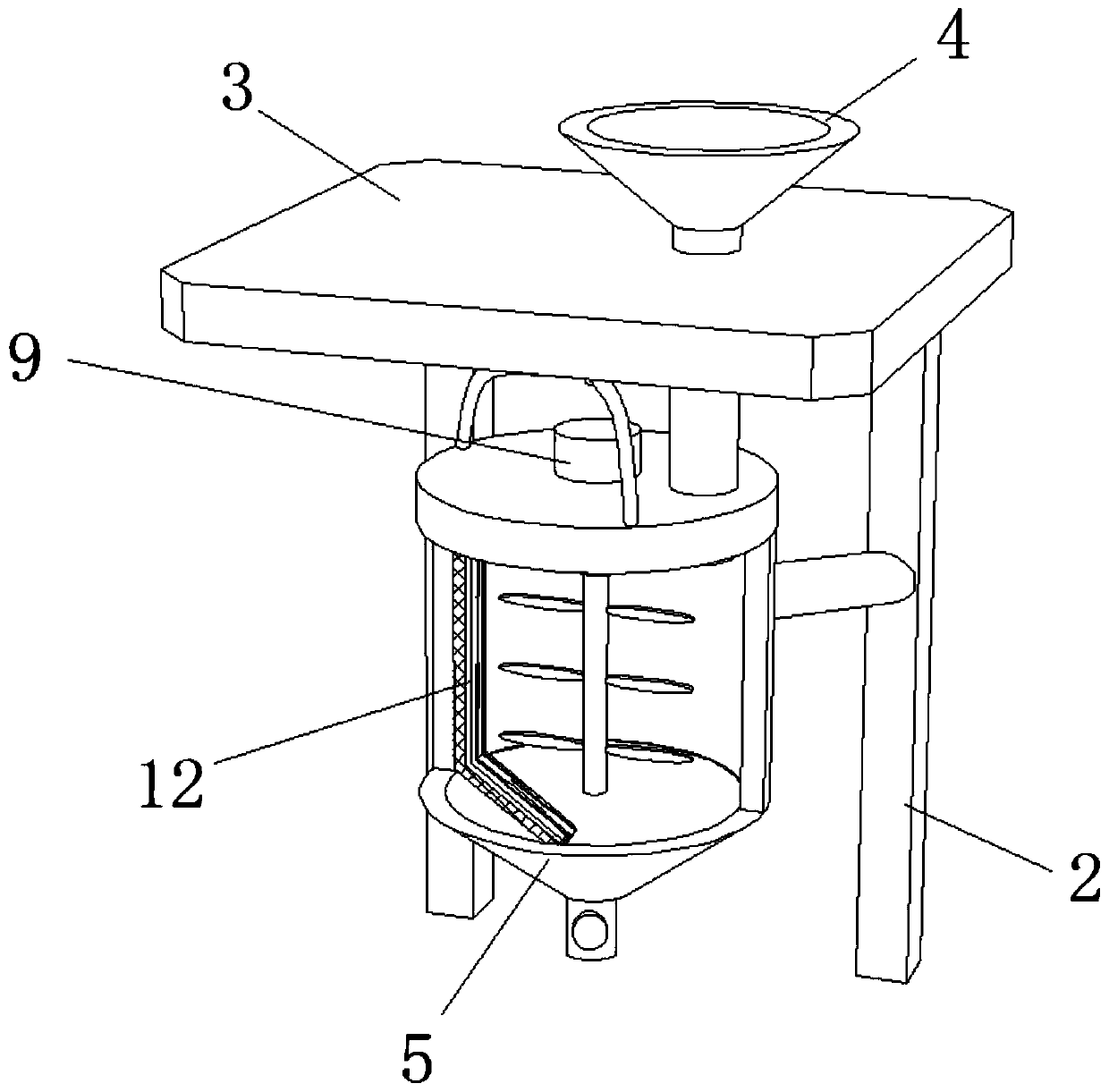 Precipitation apparatus for camellia oleosa seed oil production process