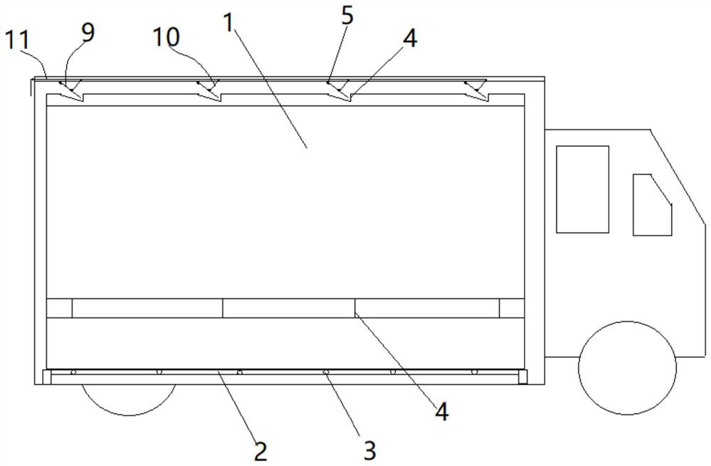 An integrated unit assembly structure for vans