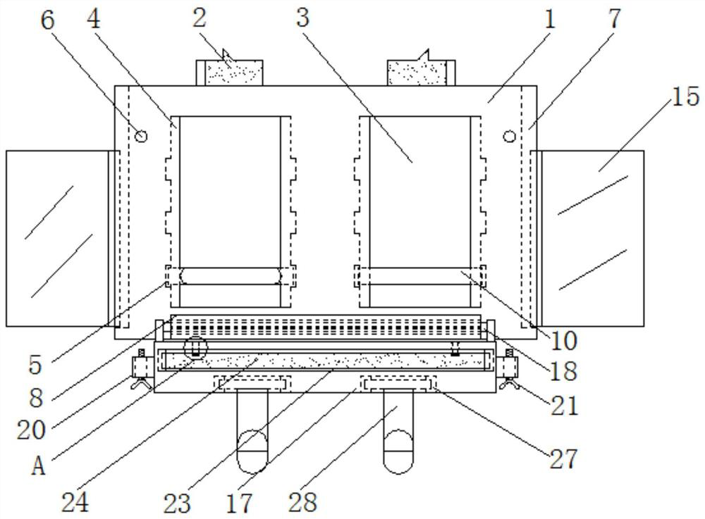 Expandable storage rack for new energy automobile