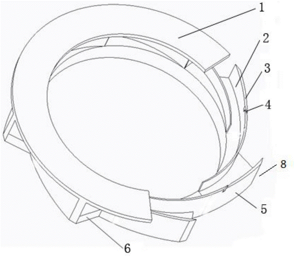 Radial diffuser with groove structure and design method of radial diffuser