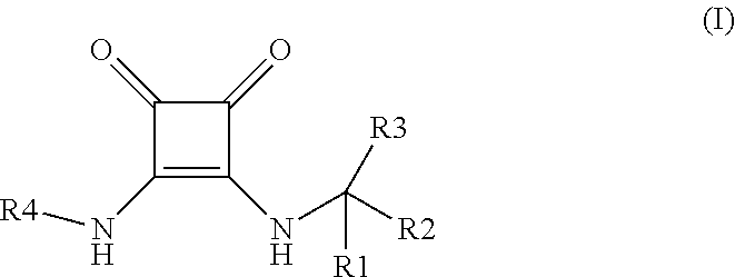 Disubstituted 3,4-diamino-3-cyclobutene-1,2-dione compounds for use in the treatment of chemokine-mediated pathologies