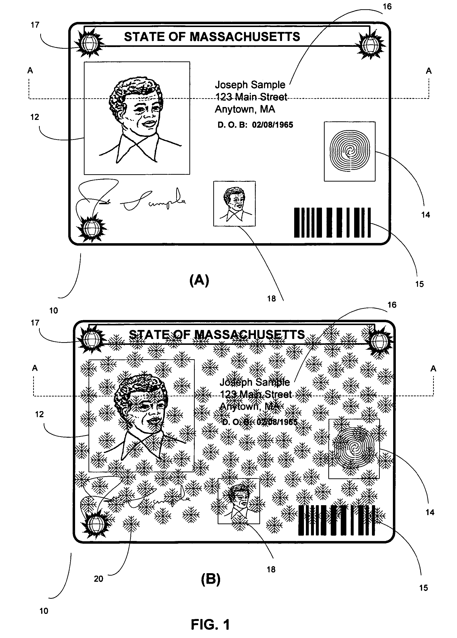 Tamper evident adhesive and identification document including same