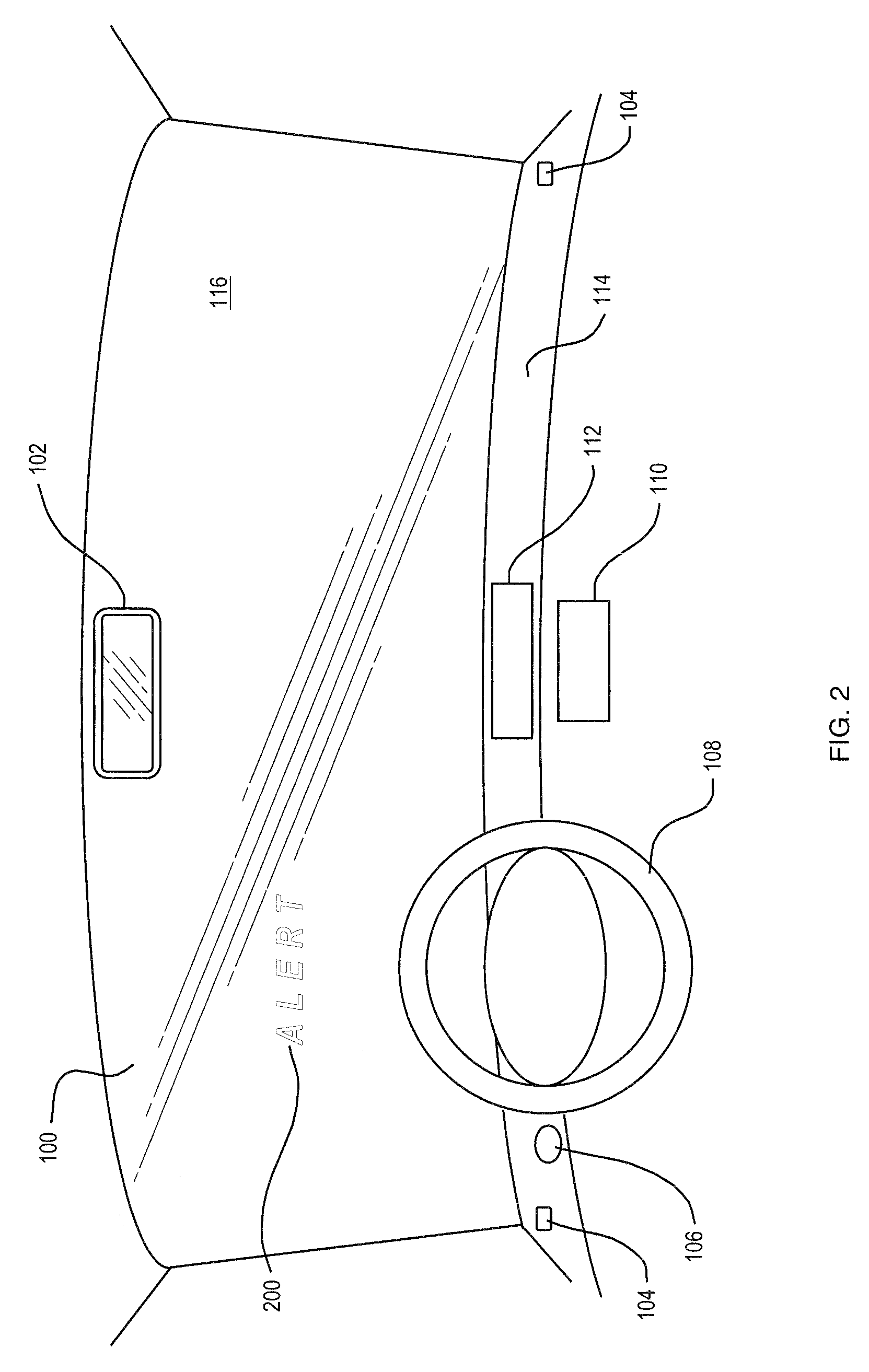 Digital windshield information system employing a recommendation engine keyed to a map database system
