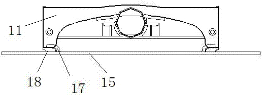 Square plate type air radiation device and installation mode
