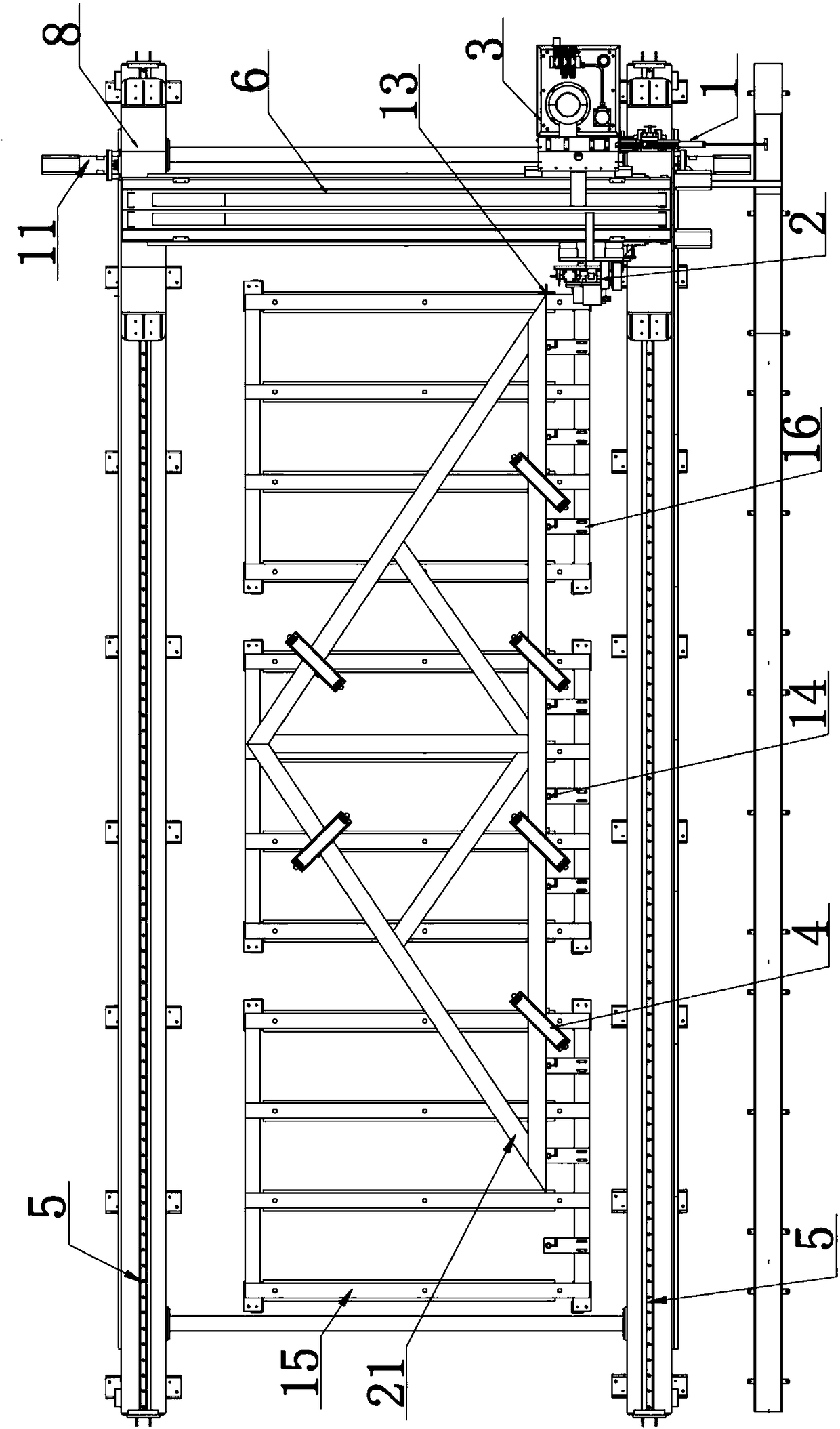 Multi-truss wood truss assembling equipment