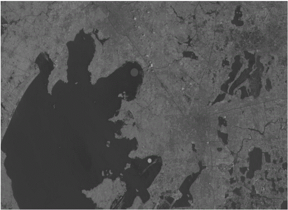 Water algae pollution detection method based on multispectral remote sensing image