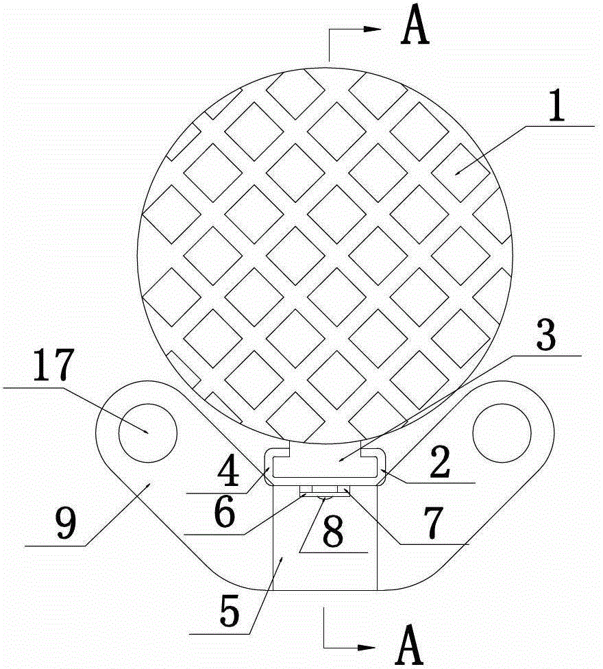 A y-shaped outer spherical self-aligning bearing seat with a protective cover