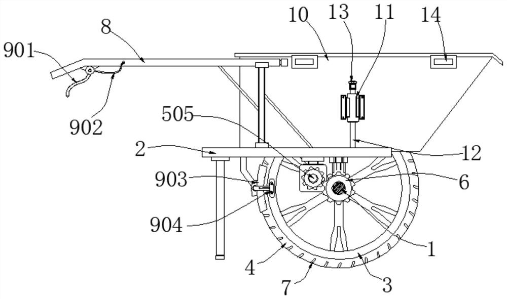 Aerated block carrying device based on building engineering construction