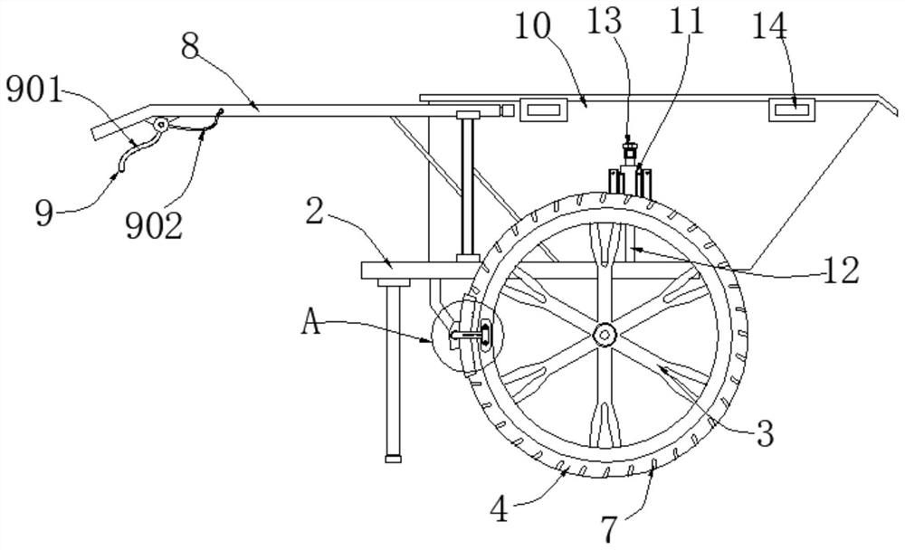 Aerated block carrying device based on building engineering construction