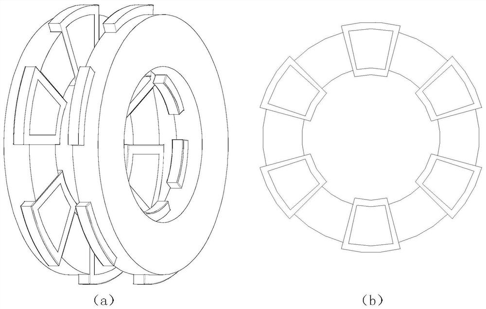 Axial field anti-saliency permanent magnet synchronous motor