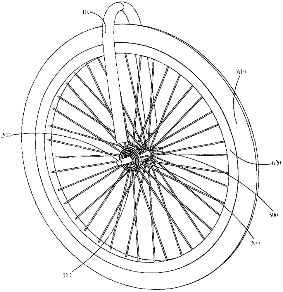 Braking device for preventing two-wheeled vehicle from overturning under sudden braking